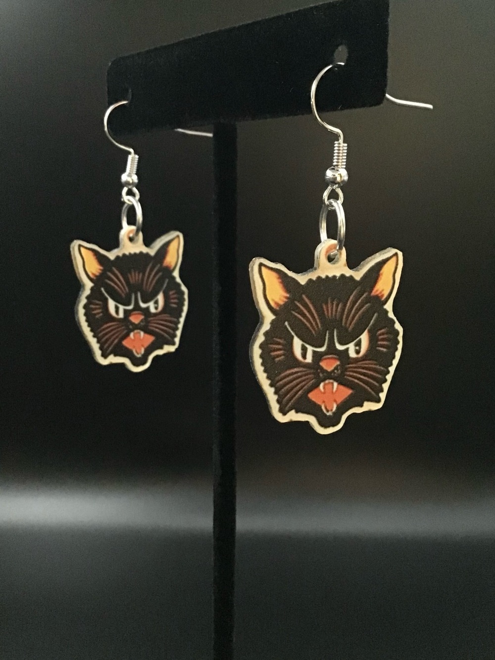 Cat Face Earrings